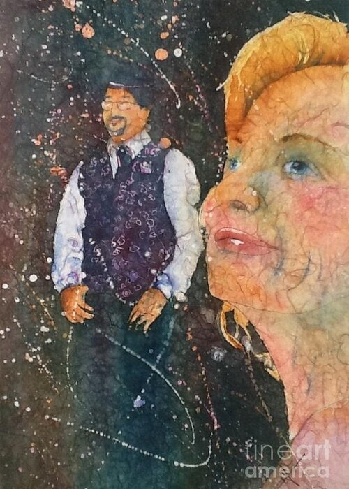 Wedding Greeting Card featuring the painting Proud Mother of the Groom by Carol Losinski Naylor