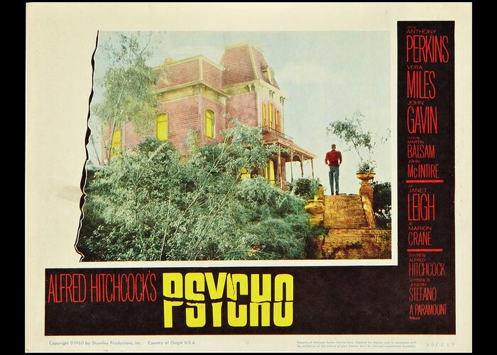 Psycho Greeting Card featuring the photograph Psycho by Georgia Clare
