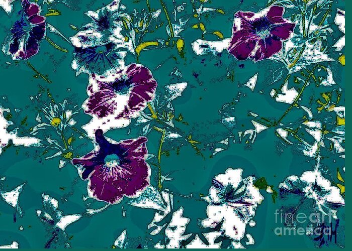 Photo Greeting Card featuring the photograph Purple Floral Abstract by Marsha Heiken