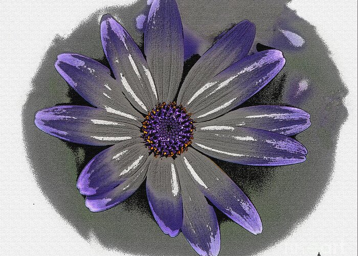 Purple Greeting Card featuring the photograph Purple Tips by Grace Grogan