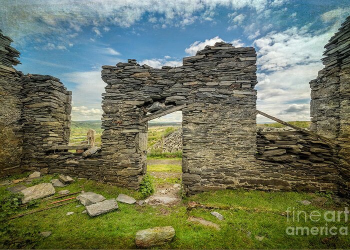 Capel Curig Greeting Card featuring the photograph Quarry Ruin by Adrian Evans