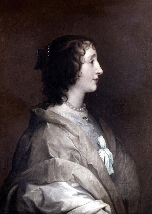 Anthony Greeting Card featuring the painting Queen Henrietta Maria by Granger