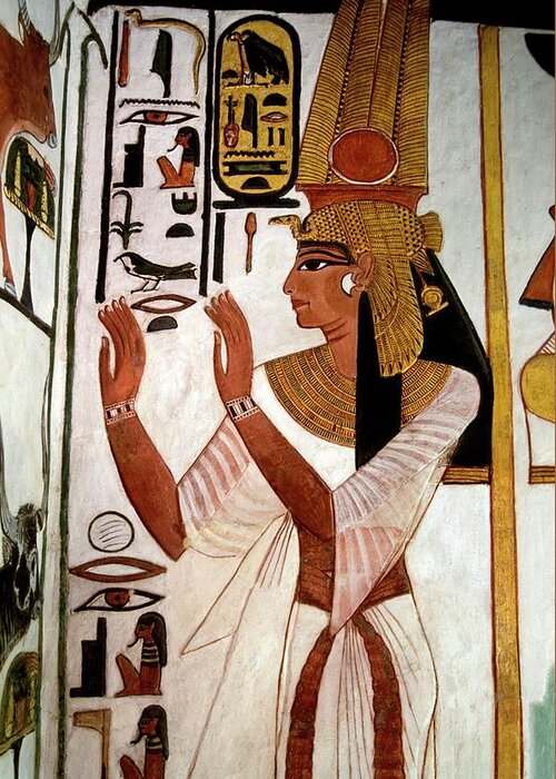 Nefertari Greeting Card featuring the photograph Queen Nefertari by Patrick Landmann/science Photo Library