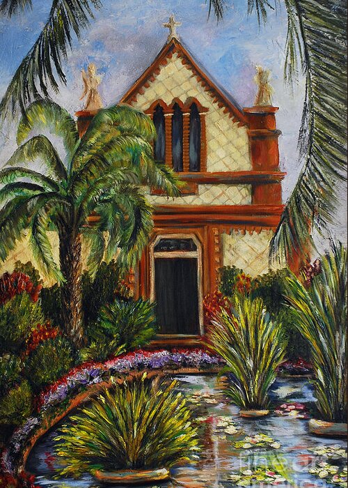 Italy Greeting Card featuring the painting Quiet Chapel by Nancy Bradley