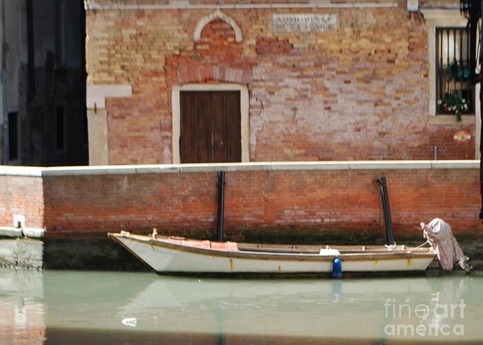 Still Greeting Card featuring the photograph Quiet Venice by William Wyckoff