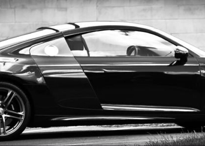 Audi Greeting Card featuring the photograph R8 Dreaming by Ronda Broatch