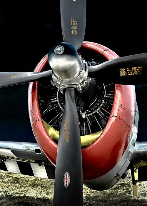 P-47d Thunderbolt Greeting Card featuring the photograph Radial Power by Alan Toepfer