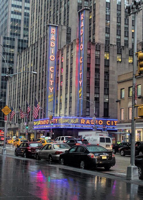 New York Greeting Card featuring the photograph Radio City Music Hall New York City by Becca Buecher