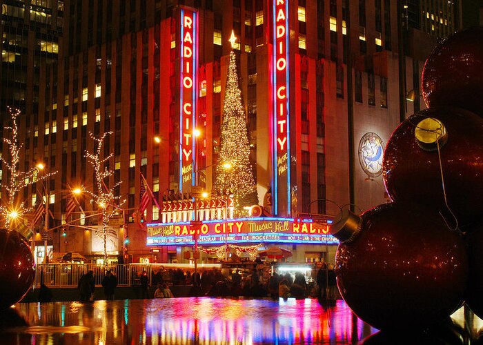 Radio City Greeting Card featuring the photograph Radio City by Yue Wang