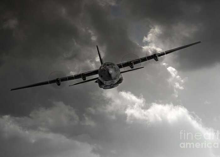 C130 Hercules Greeting Card featuring the RAF C-130 Transport by Airpower Art