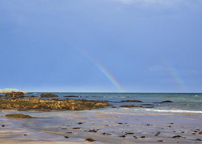 Australia Greeting Card featuring the photograph Rainbows - Denhams Beach - Australia by Steven Ralser