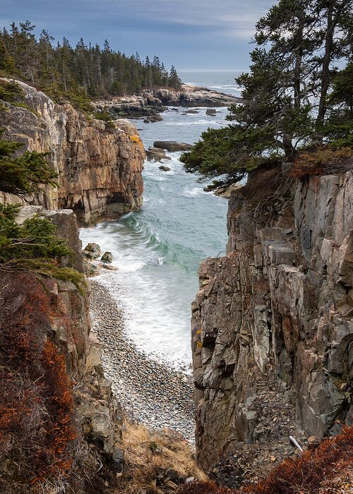 Maine Greeting Card featuring the photograph Raven's Nest by Patrick Downey