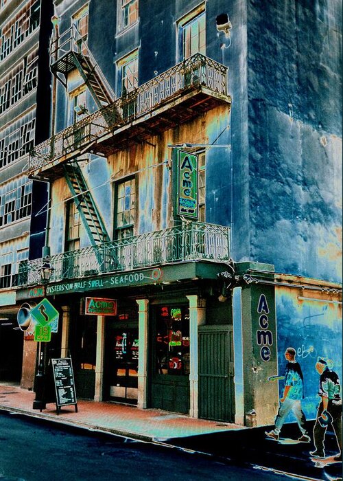 New Orleans- New Orleans. Greeting Card featuring the photograph Raw by Steve Godleski