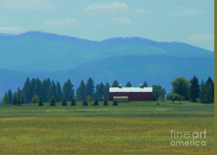 Barn Greeting Card featuring the photograph Red Barn by Patricia Tierney
