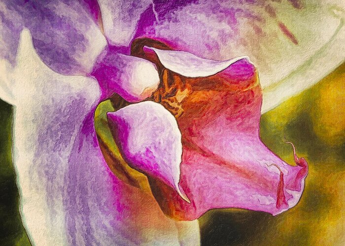  Greeting Card featuring the photograph Red Butte Orchid by Don Vine
