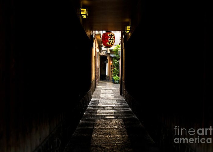 Street Scene Greeting Card featuring the photograph Red Lantern by Scott Kerrigan