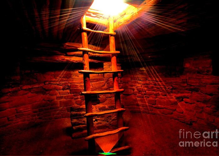 Mesa Verde National Park Greeting Card featuring the photograph Red Light by Adam Jewell