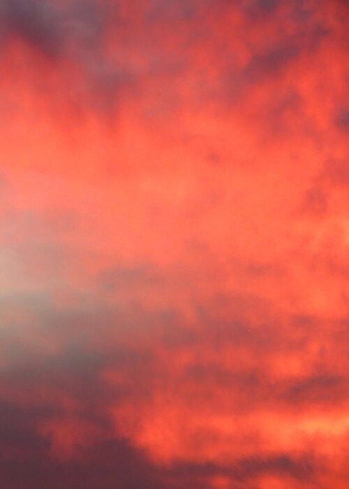 Clouds Greeting Card featuring the photograph Red Sky at Night by Laurel Powell