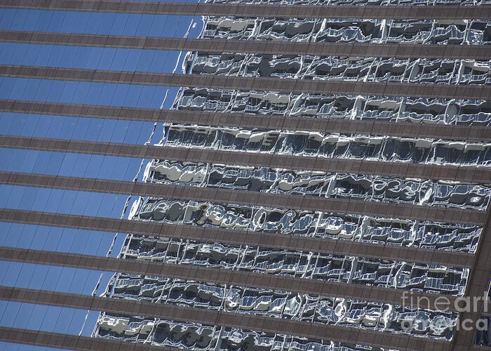 Abstract Greeting Card featuring the photograph Building abstract #2 by Tony Cordoza