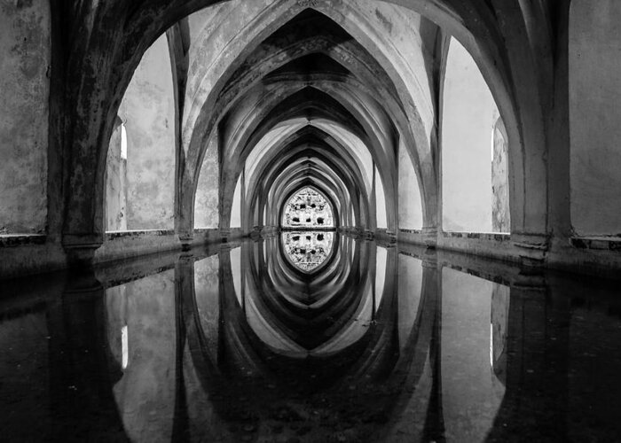 Photo Greeting Card featuring the photograph Reflection of Perfection BW by AM FineArtPrints