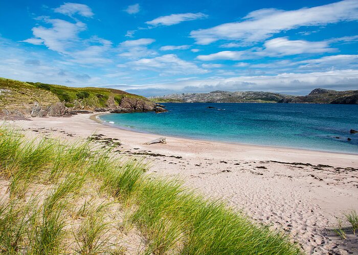 Scotland Greeting Card featuring the photograph Remote Beach At The Coast Of Scotland by Andreas Berthold