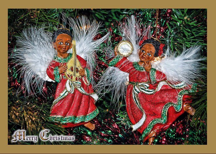 Christmas Greeting Card featuring the photograph Renaissance Angels by Donna Proctor