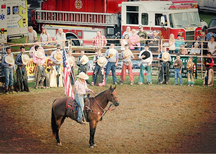 Rodeo Greeting Card featuring the photograph Respect by Denise Romano