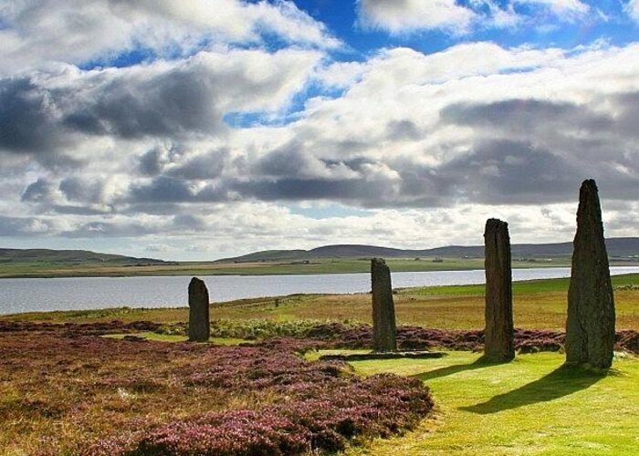 Shotaward Greeting Card featuring the photograph Ring Of Brodgar - Scotland by Luisa Azzolini