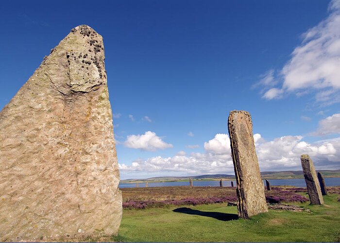 Ring Of Brodgar Greeting Card featuring the photograph Ring Of Brodgar by Simon Fraser/science Photo Library