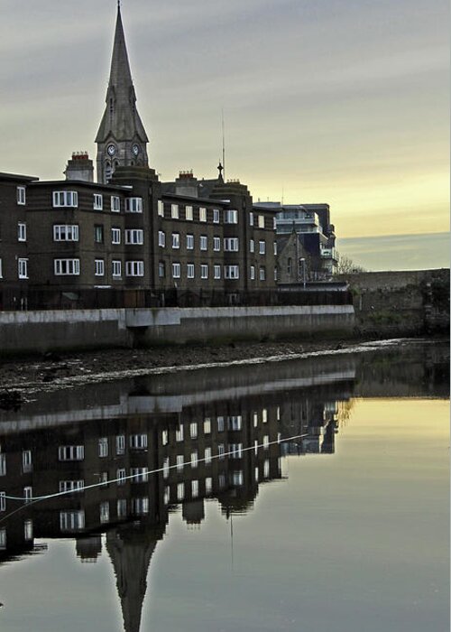 Tranquility Greeting Card featuring the photograph Ringsend By The Grand Canal Dock, Dublin by Oonat