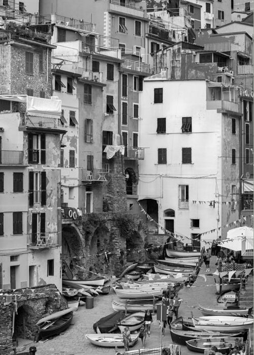 Cinque Terre Greeting Card featuring the photograph Riomaggiore - Cinque Terre Italy by Carl Amoth