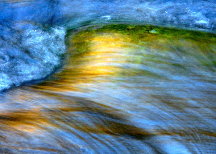 River Abstract Greeting Card featuring the photograph Ripples by Michael Eingle