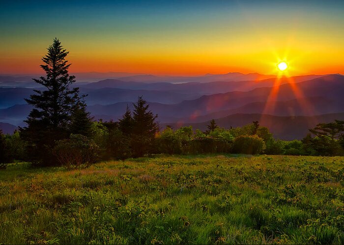Roan Mountain Greeting Card featuring the photograph Roan Mountain Sunrise by Mark Steven Houser