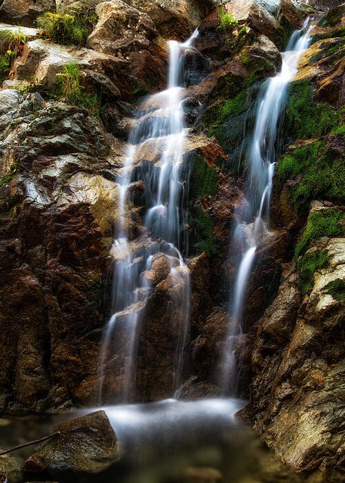 Waterfall Greeting Card featuring the photograph Roaring Brook Falls by Mark Papke