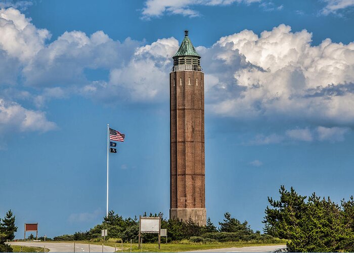 Tower Greeting Card featuring the photograph Robert Moses Water Tower by Cathy Kovarik