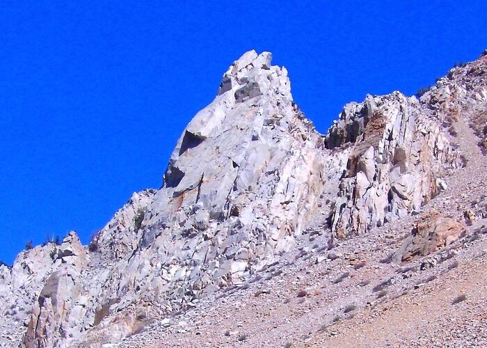 Sierra Greeting Card featuring the photograph Rock Face by Marilyn Diaz