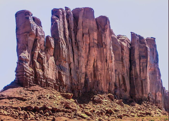 Indian Greeting Card featuring the photograph Rock in Monument Valley by Dany Lison
