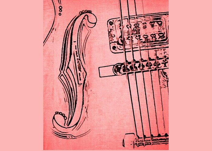 Music Greeting Card featuring the photograph Rockin the Pink by Chris Berry
