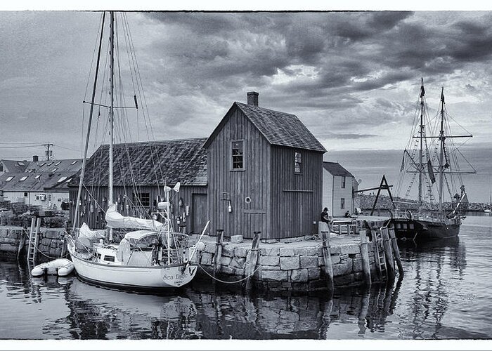 Rockport Greeting Card featuring the photograph Rockport Harbor Lobster Shack by Stephen Stookey
