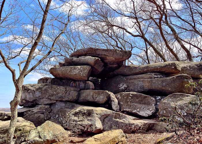 Rocks Greeting Card featuring the photograph Rocks State Park by Chris Montcalmo
