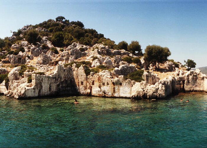 Photography Greeting Card featuring the photograph Rocky Island In The Mediterranean Sea by Panoramic Images