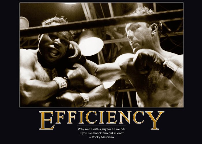 Retro Images Archive Greeting Card featuring the photograph Rocky Marciano Efficiency by Retro Images Archive