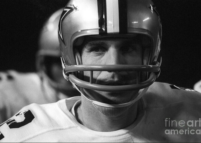 Roger Staubach Greeting Card featuring the photograph Roger Staubach Dallas Cowboys by Ross Lewis