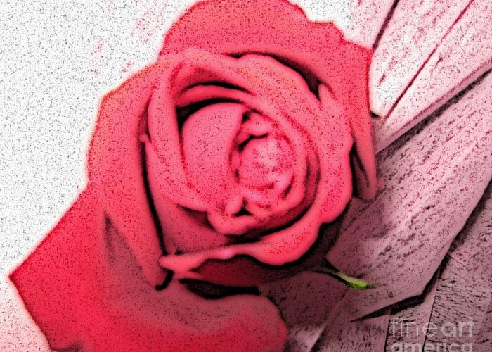 Rose Greeting Card featuring the digital art Rose by Jason Leader