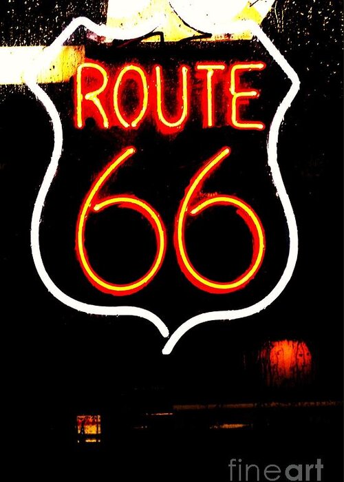  Greeting Card featuring the photograph Route 66 2 by Kelly Awad