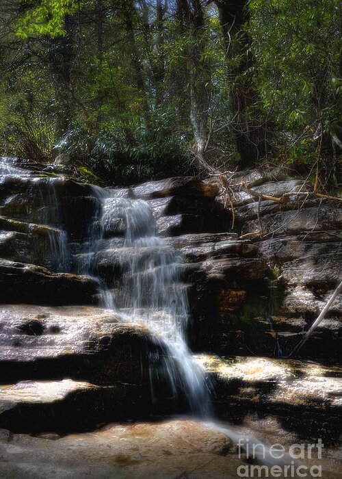 Awosting Falls Greeting Card featuring the photograph Run Off by Rick Kuperberg Sr