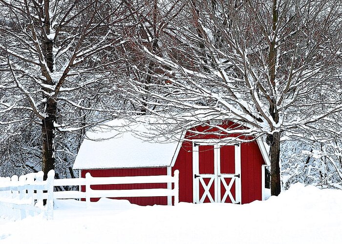Farm Greeting Card featuring the photograph Rural Living by Frozen in Time Fine Art Photography