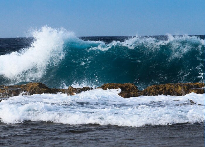 Ocean Greeting Card featuring the photograph Rush by Haren Images- Kriss Haren