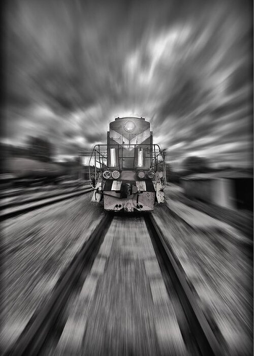 Train Greeting Card featuring the photograph Rush by Jason Green