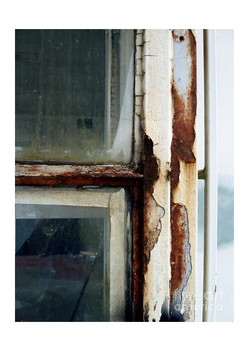 Window Greeting Card featuring the photograph Rusted Window by Patricia Strand